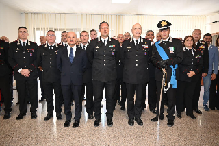 Teramo - Il saluto del generale Neosi al comando provinciale